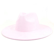 Load image into Gallery viewer, Suede Top Big Brim Flat Edge Gentlemen's Hat