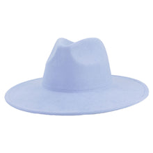 Load image into Gallery viewer, Suede Top Big Brim Flat Edge Gentlemen's Hat