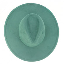 Load image into Gallery viewer, Suede Top Big Brim Flat Edge Gentlemen's Hat