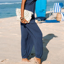 Load image into Gallery viewer, Plunge Halter Romper with Pockets