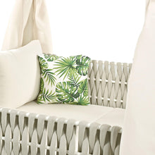 Load image into Gallery viewer, Outdoor Patio Wicker Sun Bed  with Moveable Canopy and Cushion