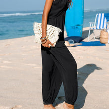 Load image into Gallery viewer, Plunge Halter Romper with Pockets