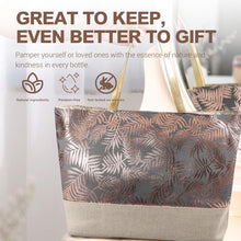 Load image into Gallery viewer, Luxetique Tahiti Island Bath Gift Set, 15pcs Luxury Self Care Kit with Bath Bombs, Essential Oil, Hand Cream, Bath Salt, Tote Bag