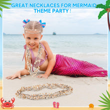Load image into Gallery viewer, Natural Tahitian Shell Leis Necklace Summer Beach Party  (set of 12)