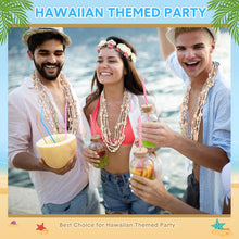 Load image into Gallery viewer, Natural Tahitian Shell Leis Necklace Summer Beach Party  (set of 12)