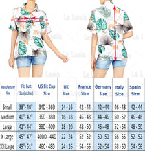 Load image into Gallery viewer, Short Sleeve Tropical Button Down Blouse
