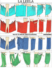 Load image into Gallery viewer, Lava Lava Sarongs Swimwear Cover Up Pareo for Men One Size