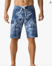Load image into Gallery viewer, Quick Dry Striped Board Shorts with pocket