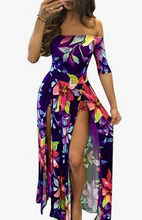 Load image into Gallery viewer, V-Neck Split Long Beach Dress