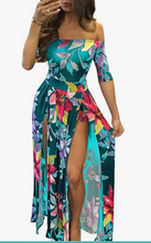 Load image into Gallery viewer, V-Neck Split Long Beach Dress