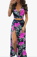 Load image into Gallery viewer, V-Neck Split Long Beach Dress