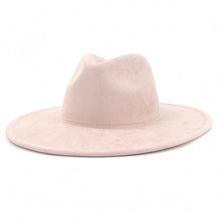 Load image into Gallery viewer, Suede Top Big Brim Flat Edge Gentlemen's Hat