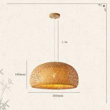 Load image into Gallery viewer, Bamboo Woven Japanese Pastoral Chandelier