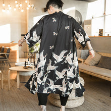 Load image into Gallery viewer, Japanese Long Crane Kimono (Unisex)