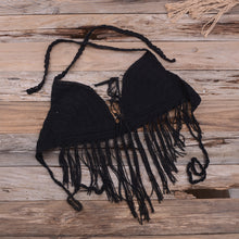 Load image into Gallery viewer, Boho Chic Fringe Knitted Bikini