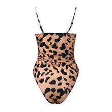 Load image into Gallery viewer, One-piece leopard print monokini