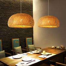 Load image into Gallery viewer, Bamboo Woven Japanese Pastoral Chandelier