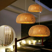Load image into Gallery viewer, Bamboo Woven Japanese Pastoral Chandelier