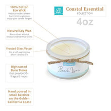 Load image into Gallery viewer, Natural Soy Hand Poured Candle, Paradise Scent, Fragrant Coastal Artisan Candle, 4oz, 30+ Hours Burn Time