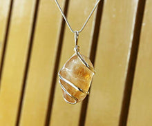 Load image into Gallery viewer, Citrine Gemstone Pendant Necklace - Natural Crystal Healing | Joy, Wealth and Abundance Jewelry for Men & Women