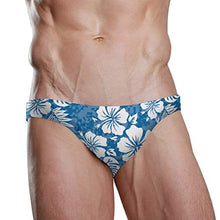 Load image into Gallery viewer, Hawaiian Tropical Exotic Hibiscus Palm Leaf Swim Briefs