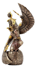 Load image into Gallery viewer, Egyptian Goddess Mother Isis Ra Holding Ankh Figurine 9" H Decorative Statue Collectible