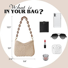 Load image into Gallery viewer, Hand Woven Shoulder Beach Bag