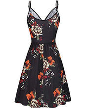 Load image into Gallery viewer, Floral Spaghetti Strap Sun Dress
