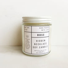 Load image into Gallery viewer, Beach Blend - Hidden Necklace Soy Wax All Natural Hand Poured Candle - 4 oz
