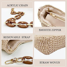 Load image into Gallery viewer, Hand Woven Shoulder Beach Bag