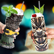 Load image into Gallery viewer, Set of 4– Ceramic Hawaiian Tiki Mugs