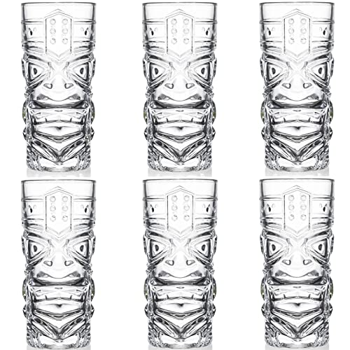 Set of 6 14oz Exotic Cocktail Tiki Glasses – Lizzie Lahaina