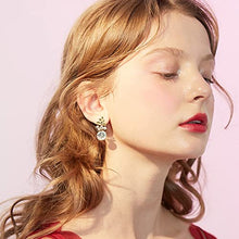 Load image into Gallery viewer, 18k Gold Tree of Life Baroque Pearl Drop Earrings