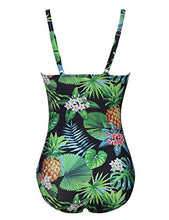 Load image into Gallery viewer, Plus Size Swimwear Women's One Piece Bathing Suit Bikini Tummy Control Swimsuits(PAT5,Large)
