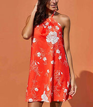 Load image into Gallery viewer, Women's Casual Sleeveless Floral Mini Dress