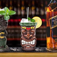 Load image into Gallery viewer, Set of 4– Ceramic Hawaiian Tiki Mugs