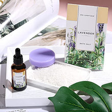 Load image into Gallery viewer, Deluxe Spa Gift Basket - 15pcs Lavender  Includes Bubble Bath, Bath Bombs, Massage Oil, Bath Set