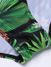 Load image into Gallery viewer, Plus Size Swimwear Women's One Piece Bathing Suit Bikini Tummy Control Swimsuits(PAT5,Large)