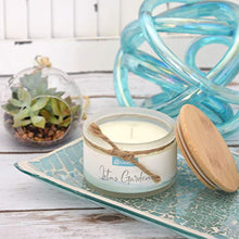 Load image into Gallery viewer, Natural Soy Hand Poured Candle, Paradise Scent, Fragrant Coastal Artisan Candle, 4oz, 30+ Hours Burn Time