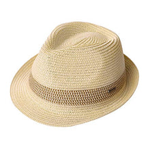 Load image into Gallery viewer, Mens Straw Panama Fedora