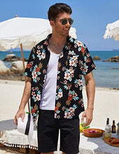 Load image into Gallery viewer, Casual Button Down Floral Printed Beach Shirt with Pocket