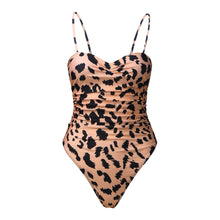 Load image into Gallery viewer, One-piece leopard print monokini