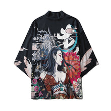Load image into Gallery viewer, Asian Temptress Printed Kimono