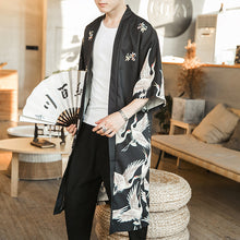 Load image into Gallery viewer, Japanese Long Crane Kimono (Unisex)