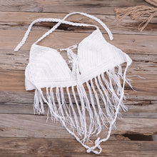 Load image into Gallery viewer, Boho Chic Fringe Knitted Bikini