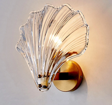 Load image into Gallery viewer, Art Deco Sea Shell Wall Sconce