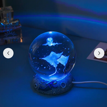 Load image into Gallery viewer, Ocean Themed Crystal Ball 3D Night Light