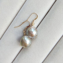 Load image into Gallery viewer, 14K Gold Baroque Pearl Earrings/Necklace/Bracelet Three Piece Set