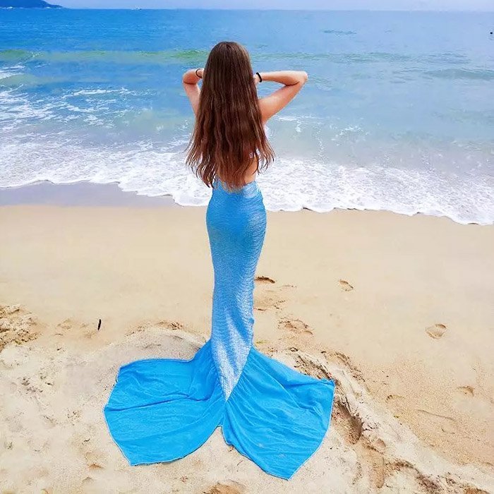Mermaid Tail Dress Lizzie Lahaina Couture Swimwear Made In Maui Mermaid Tail Dress Lizzie Lahaina Couture Swimwear Made In Maui