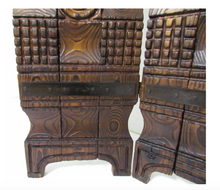 Load image into Gallery viewer, Vintage Hand-Carved Walnut Room Divider